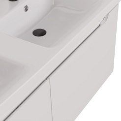 Dreja Мебель для ванной W 125 с зеркальным шкафом подвесная белая – фотография-16